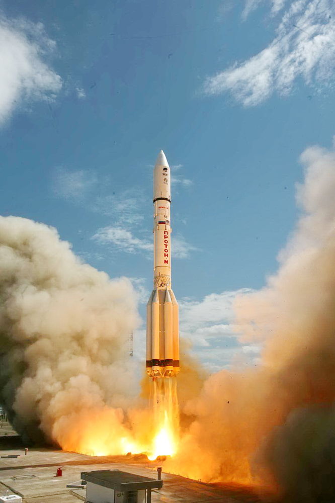 Russian Rocket Launches New Communications Satellite